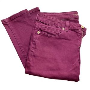 MICHAEL KORS I Izzy Skinny Jeans I Size: 4 I Maroon I EUC
